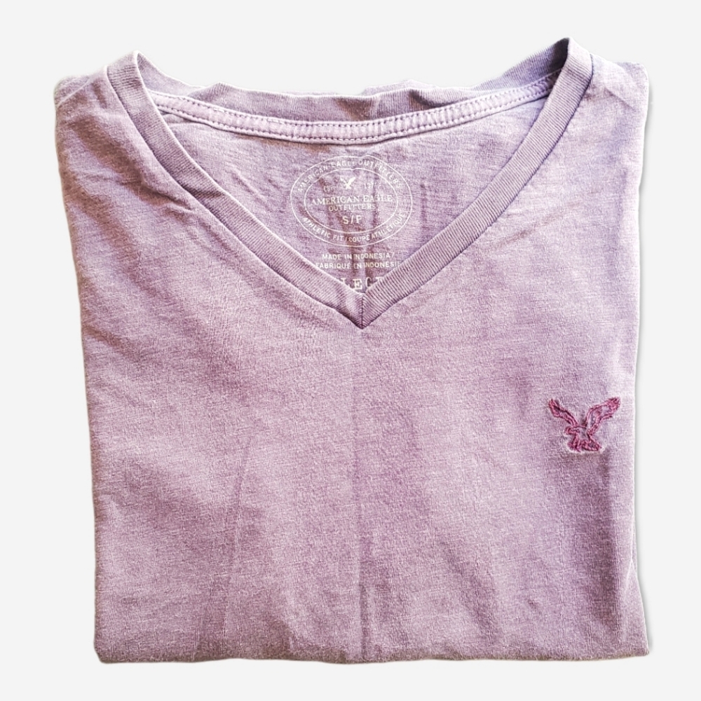 AE Faded Purple V-Neck